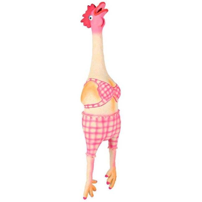 DOG LATEX TOY 48CM HEN WITH SOUND