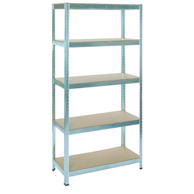 GALVANISED BOLTLESS SHELVING 5 SHELVES