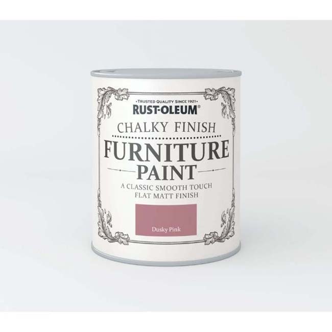 RUSTOLEUM CHALKY FINISH FURNITURE PAINT DUSKY PINK 750ML