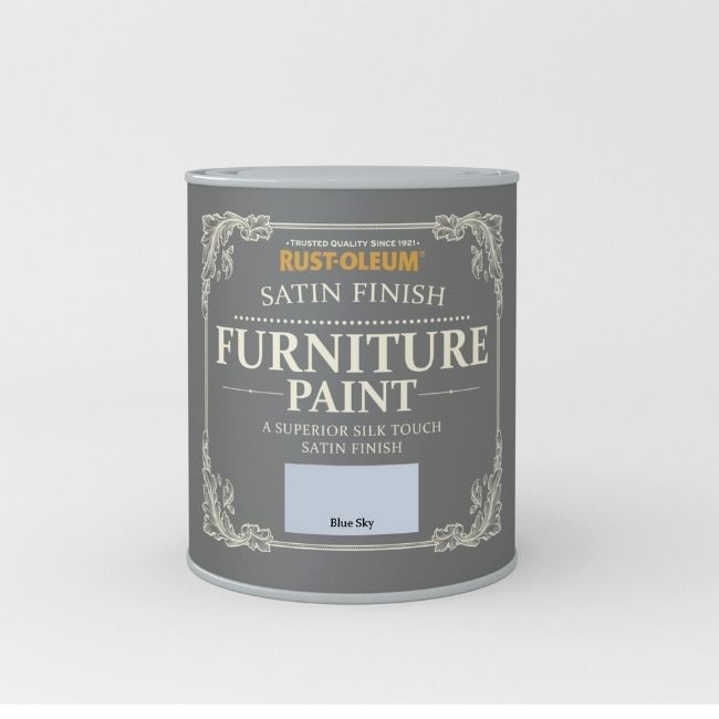 RUSTOLEUM SATIN FINISH FURNITURE PAINT BLUE SKY 750ML