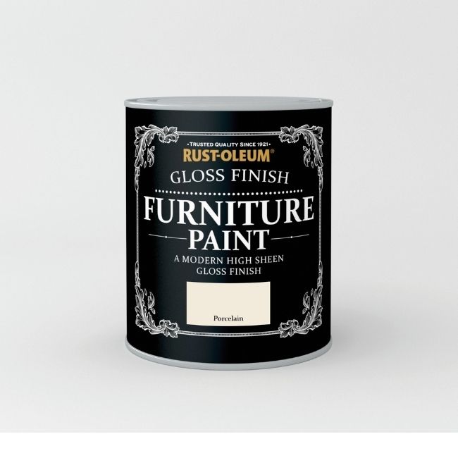 RUSTOLEUM GLOSS FINISH FURNITURE PAINT PORCELAIN 750ML