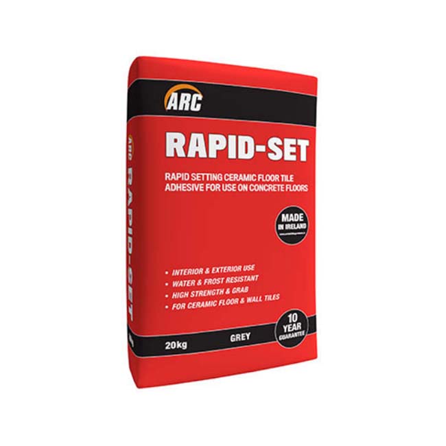 ARC RAPID SET CERAMIC TILE ADHESIVE 20KG