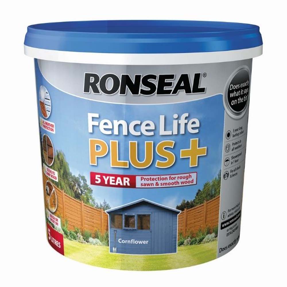 RONSEAL FENCE LIFE PLUS CORNFLOWER 5LTR