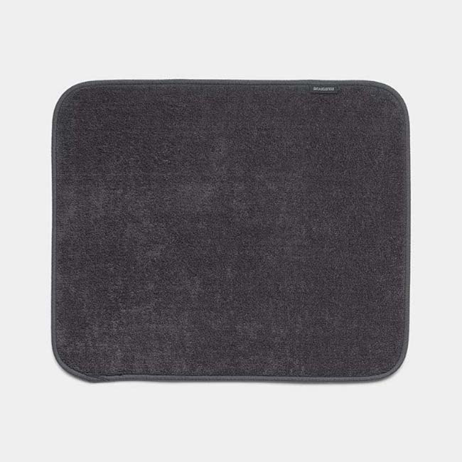 BRABANTIA MICROFIBER DISH DRYING MAT DARK GREY 