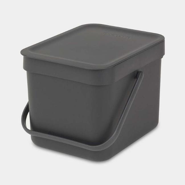 BRABANTIA SORT & GO WASTE BIN 6 LTR GREY