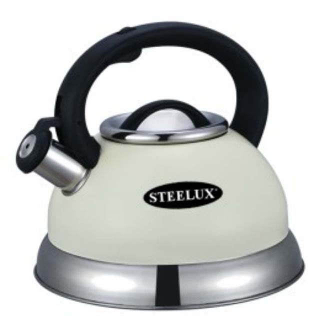 STEELEX WHISTLING KETTLE CREAM 2.7LTR