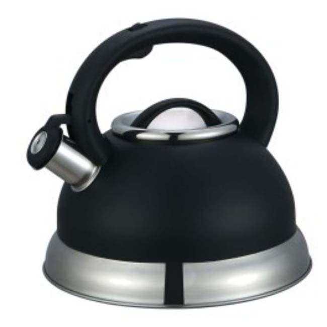 STEELEX WHISTLING KETTLE 2.7 LTR BLACK