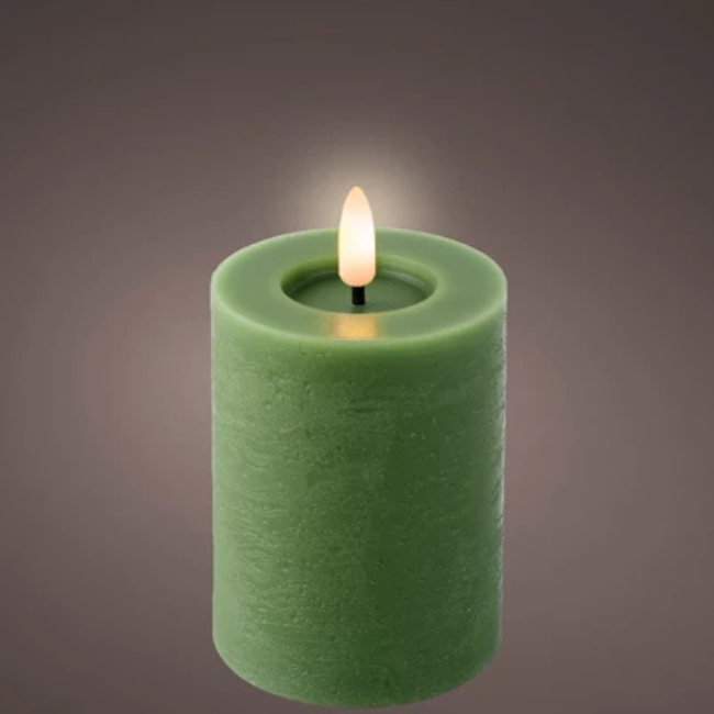 GREEN WAX CANDLE 11.2CM