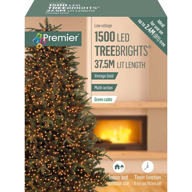 TREEBRIGHTS 1500L TIMER VINTAGE GOLD