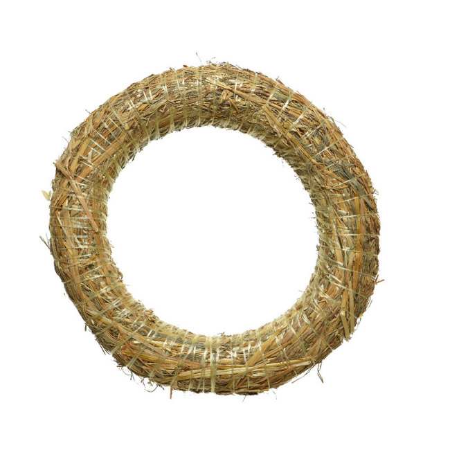 WREATH STRAW 35CM DIAM