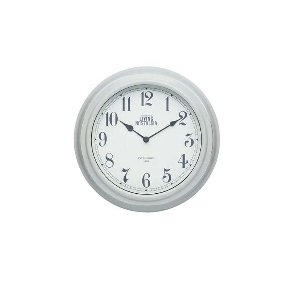 KITCHEN CRAFT LIVING NOSTALGIA CLOCK FRENCH GREY