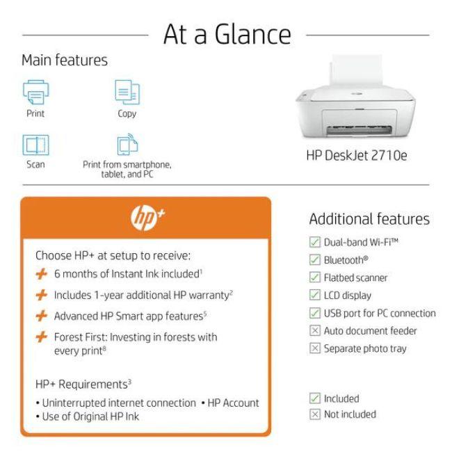 HP DESKJET ALL IN ONE PRINTER 2710E