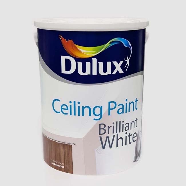 DULUX CEILING PAINT BRILLIANT WHITE 5LTR