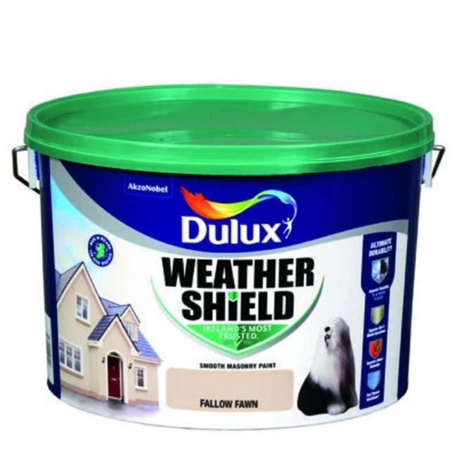 DULUX WEATHERSHIELD FALLOW FAWN 10 LTR