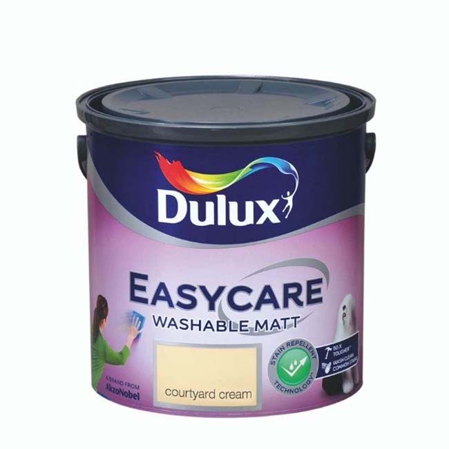 DULUX EASYCARE WASHABLE MATT COURTYARD CREAM 2.5LTR