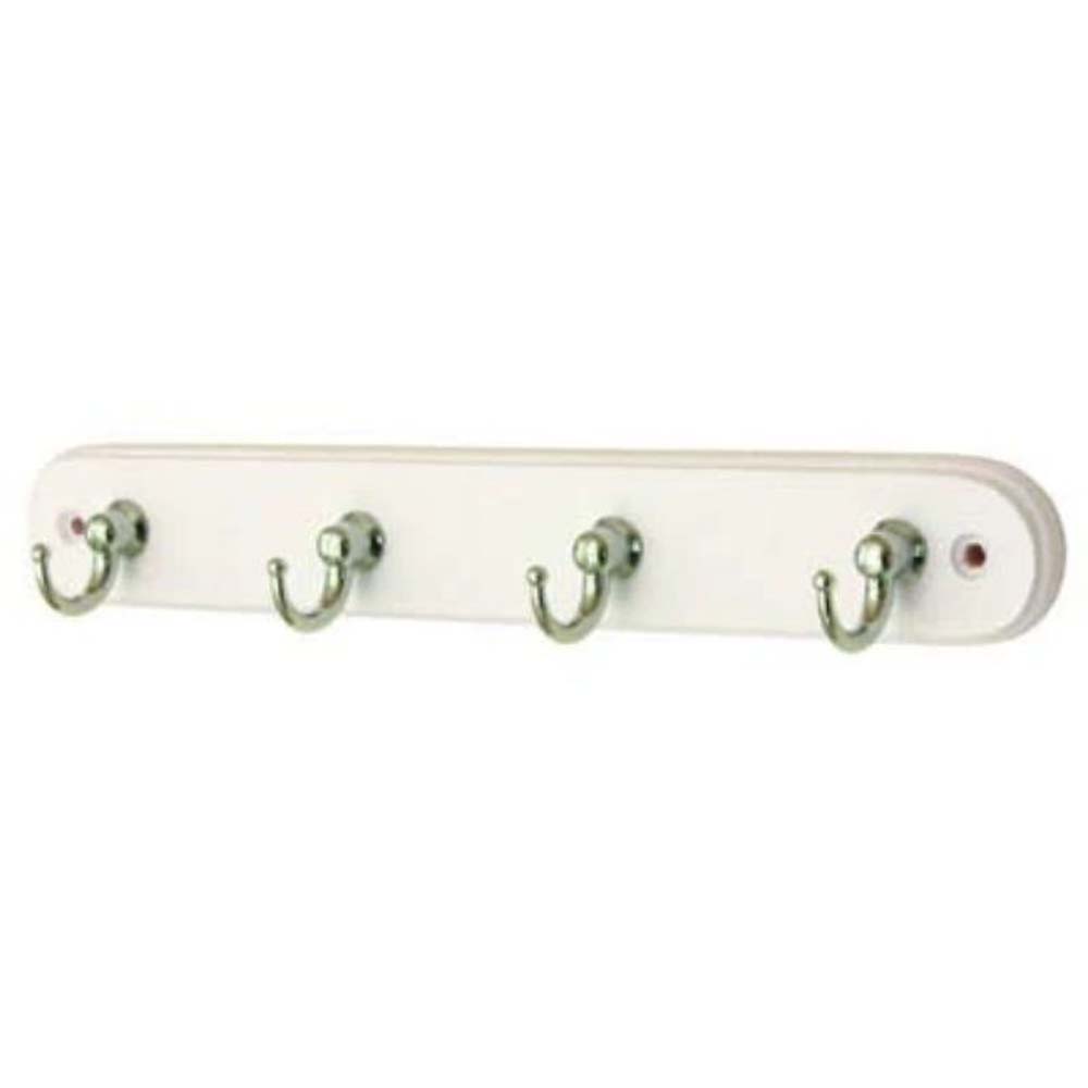 HARCOURT 4 HOOK KEY HANGER WHITE