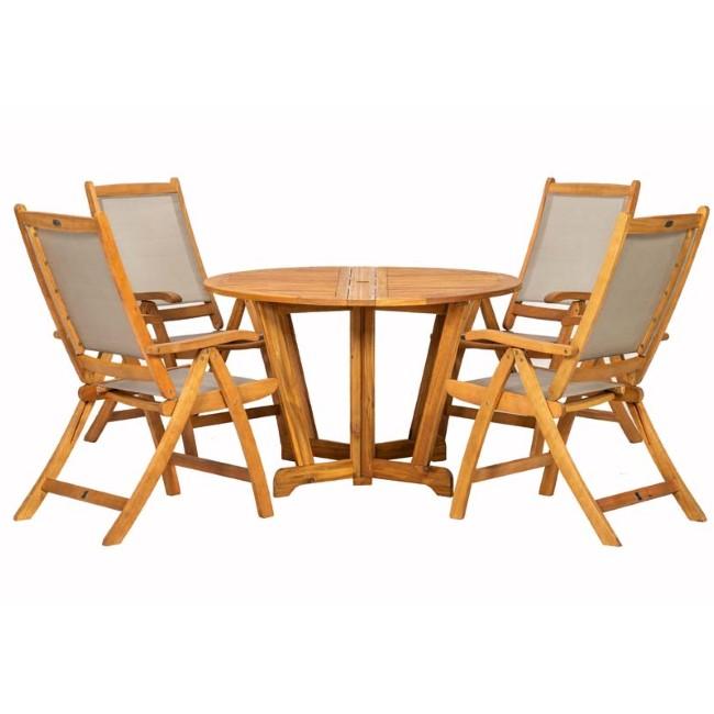 HENLEY 4 SEATER RECLINER DINING SET