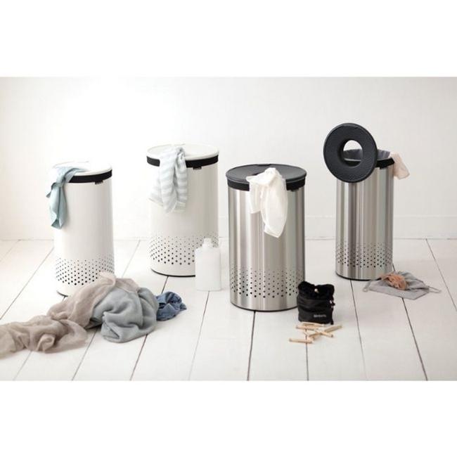 BRABANTIA LAUNDRY BIN 60 LTR MATT STEEL