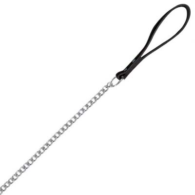 CHAIN LEAD 2MM 1.1M NYLON HANDLE - ASST COLOURS