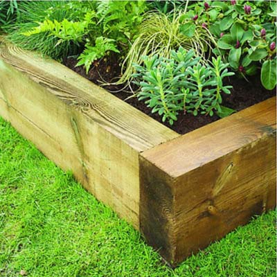 RAILWAY SLEEPERS 10 X 6 X 8.5FT LONG