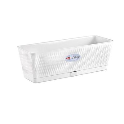 LIBERTY FLOWER BOX WHITE 50CM 