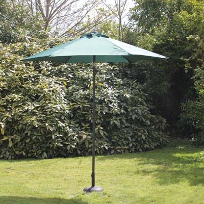 2.7M MILD STEEL PARASOL WITH CRANK ASST COLOURS