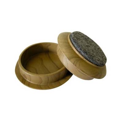 CANADIA FLOOR CASTORS CUPS LIGHT GRAIN 45MM