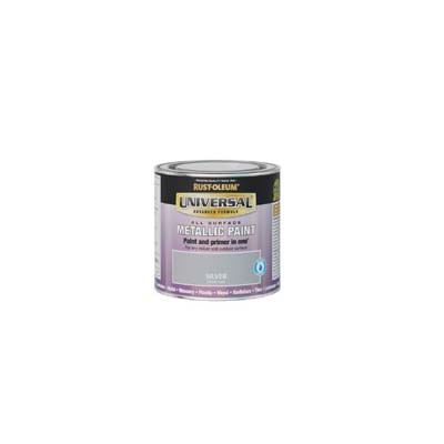 RUSTOLEUM UNIVERSAL ALL SURFACE METALLIC PAINT SILVER 250ML