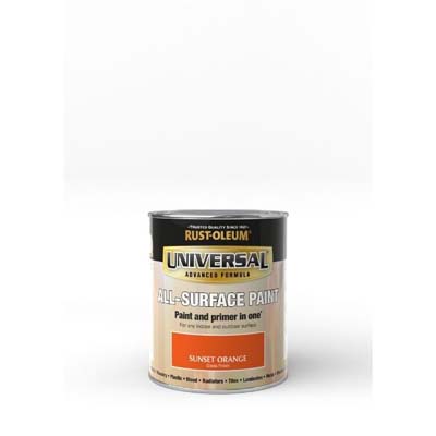 RUSTOLEUM UNIVERSAL ALL SURFACE PAINT GLOSS SUNSET ORANGE 750ML