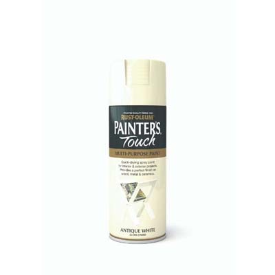 RUSTOLEUM PAINTERS TOUCH SPRAY PAINT GLOSS ANTIQUE WHITE 400ML