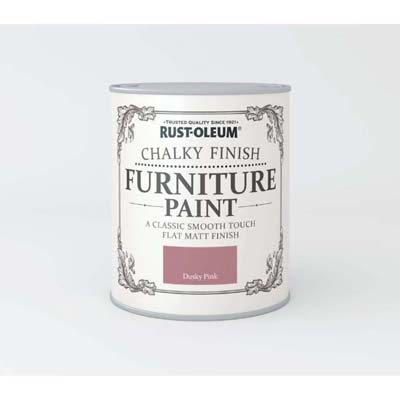 RUSTOLEUM CHALKY FINISH FURNITURE PAINT DUSKY PINK 750ML