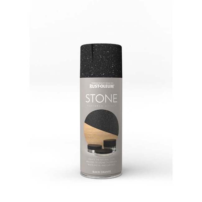 RUSTOLEUM SPRAY PAINT STONE BLACK GRANITE 400ML