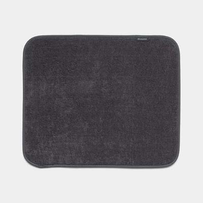 BRABANTIA MICROFIBER DISH DRYING MAT DARK GREY 