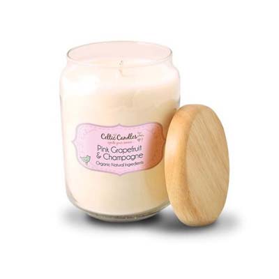 CELTIC CANDLES POP JAR CHAMPAGNE & PINK GRAPEFRUIT