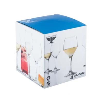 RAVENHEAD MAJESTIC WHITE WINE GLASSES 30CL