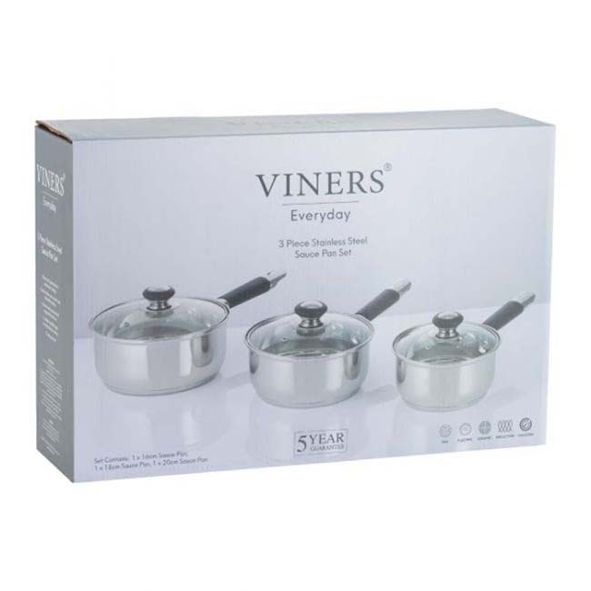 VINERS EVERYDAY SAUCEPAN SET 