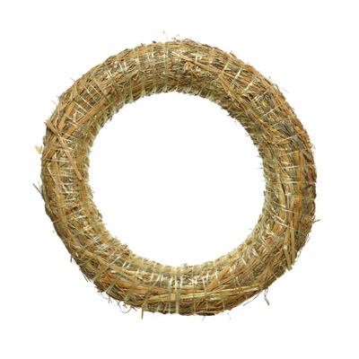 WREATH STRAW 50CM DIAM