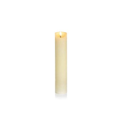 CREAM PILLAR CANDLE 25X5CM