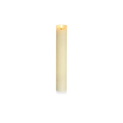 CREAM PILLAR CANDLE 30X5CM