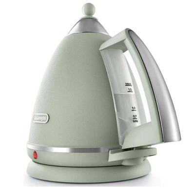 DELONGHI ARGENTO SILVA KETTLE FLORA GREEN