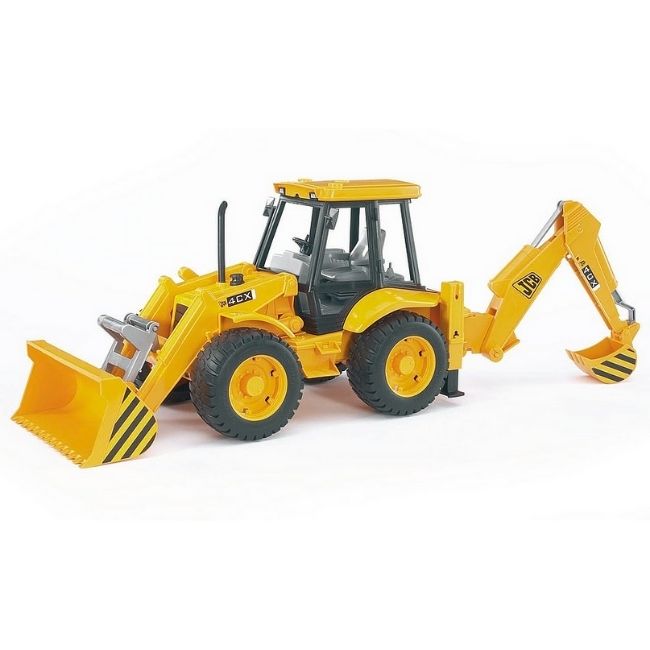 BRUDER JCB 4CX TRACTOR WITH FRONTLOADER & DIGGER