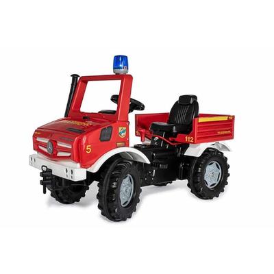 ROLLY FIRE UNIMOG WITH GEARS BRAKES & FLASHLIGHT