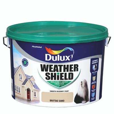 DULUX WEATHERSHIELD BRITTAS SAND 10 LTR