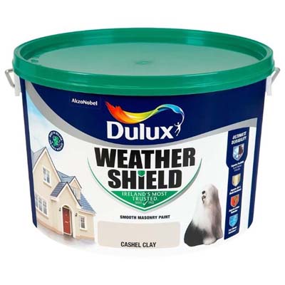 DULUX WEATHERSHIELD CASHEL CLAY 10 LTR