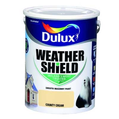 DULUX WEATHERSHIELD COUNTY CREAM 5LTR