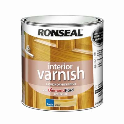 RONSEAL INTERIOR VARNISH CLEAR SATIN 2.5LTR