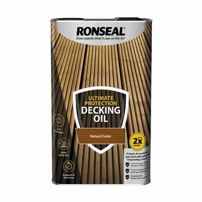 RONSEAL ULTIMATE DECKING OIL NATURAL CEDAR 5 LTR