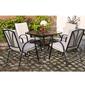 VERONA 4 SEATER PADDED CUSHION DINING SET 