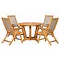 HENLEY 4 SEATER RECLINER DINING SET